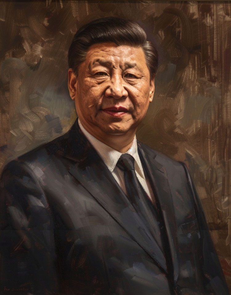 Oil portrait of Xi Jinping